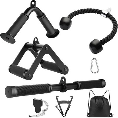 Cable Machine Attachment，LAT Pulldown Attachments Upgraded 1.3 Inch Comfort Grip