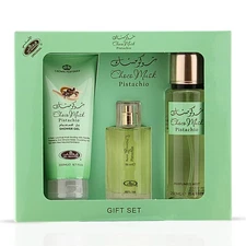 Choco Musk Pistachio 3-Piece Perfume Gift Set by Al Rehab (Gift Set)