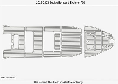 2022-2023 zodiac Bombard Explorer 700 DuraEVA Seadek EVA Foam Boat flooring