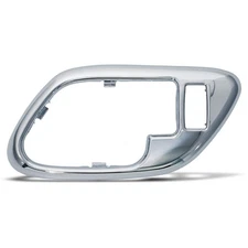 Front RH Side Chrome Interior Door Handle Bezel w/ Lock Hole for Chevy Tahoe GMC