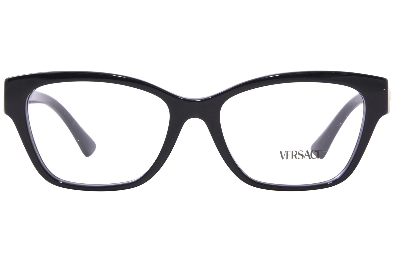 Versace VE3344 GB1 Eyeglasses Frame Women's Black Full Rim Cat Eye 52mm thumbnail 2