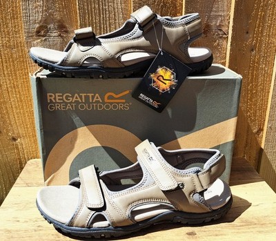 Regatta Haris Herren Aktiv Sandalen UK 11 US 12 Walnuss Baumwipfel neu im Karton leicht