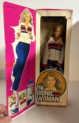 Kenner Bionic Woman Jaime Sommers Figure  1975 Original Box Box Damaged Complete