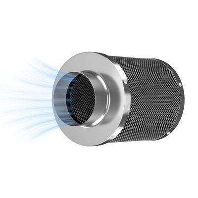 Aktivkohlefilter Carbon 100mm Grow Geruchs Abluft Filter Aktiv Kohle Luftfilter