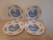 4 assiettes plates  Sarreguemines  modèle Romantic,