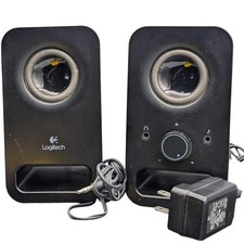 Logitech Z150 Multimedia 2.0 Computer 3.5mm Speakers with Power Adapter Black