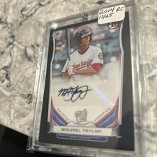 Michael Taylor 2014 Bowman Black  #PA-MT Auto 17/25 Nationals