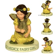 Flower Fairy Hopfenkleem&auml;dchen Deko Figur Elfe Fee Blumenkind NEU am Sockel