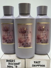 Bath Body Works 3PCS VANILLA EASE BODY WASH Pro Vitamin B5 Aloe, 10oz, NEW