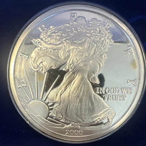One Pound Silver Eagle Proof with COA