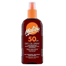 Malibu SPF 50 Dry Oil Spray 200ml – High Protection, Water Resistant 34.95 per litre