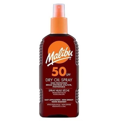 Malibu LSF 50 Trockenöl Spray 200 ml - hoher Schutz, wasserabweisend