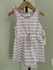 Vintage HealthTex Striped Purple Sleeveless Romper, New with Tags