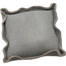 5 1/2" Gray Square Leather Bench Block Pad Chasing Stamping Forming Metal