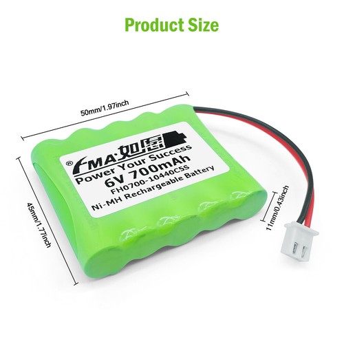 Sistema de alarma para el hogar 3507/6 6V 700mAh Ni-MH batería para Hyper Skidding RC juguete de acrobacias - Imagen 5 de 14