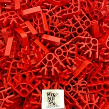 (150) NEW K’NEX / Knex Red Connectors – 3 Position Standard Parts