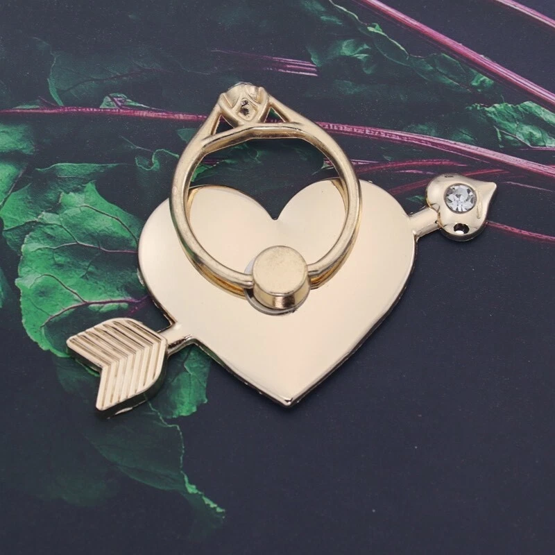 Soporte giratorio 360 para anillo para teléfono celular iPhone Galaxy Android-flecha corazón amor Foto 4 de 4