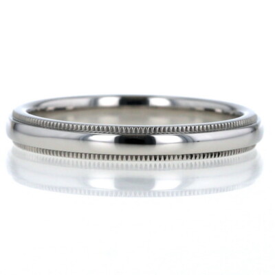 Tiffany & Co. Pt950 Milgrain Band US Size No. 8-8.5 Ring Pre