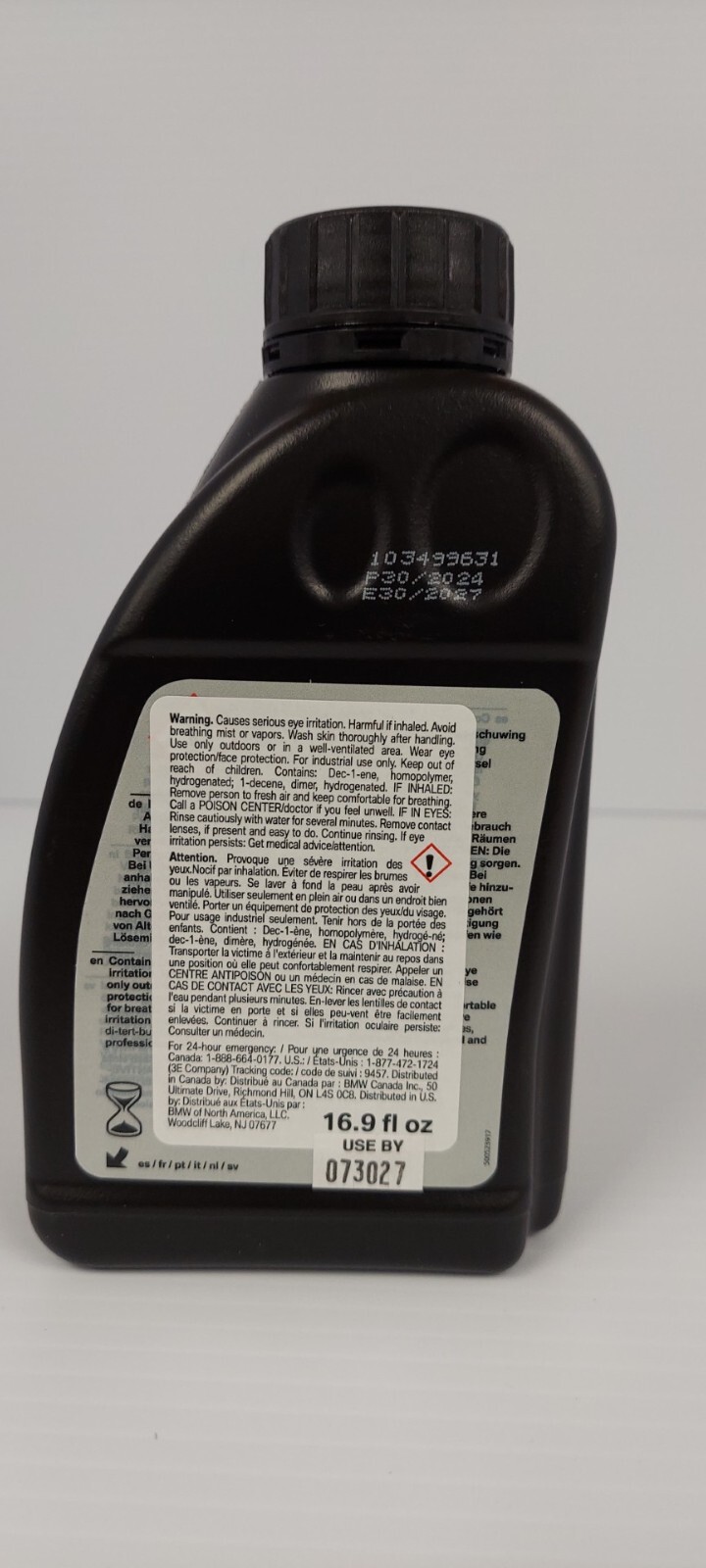 BMW HYPOID AXLE OIL G5 83222471487 FRONT/REAR DIFFERENTIAL FLUID 16.9 fl oz