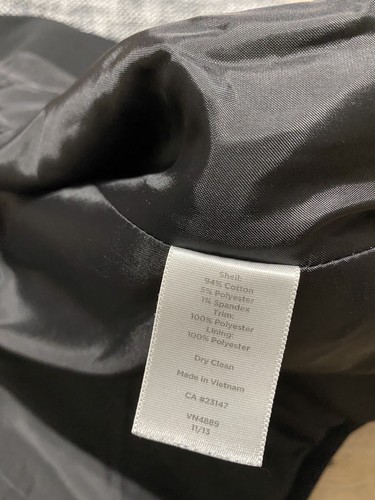 Talbots Skirt Suit Set Tweed Sz 4 Black White Hook Closure Cotton Blend Pockets - Bild 13 von 22