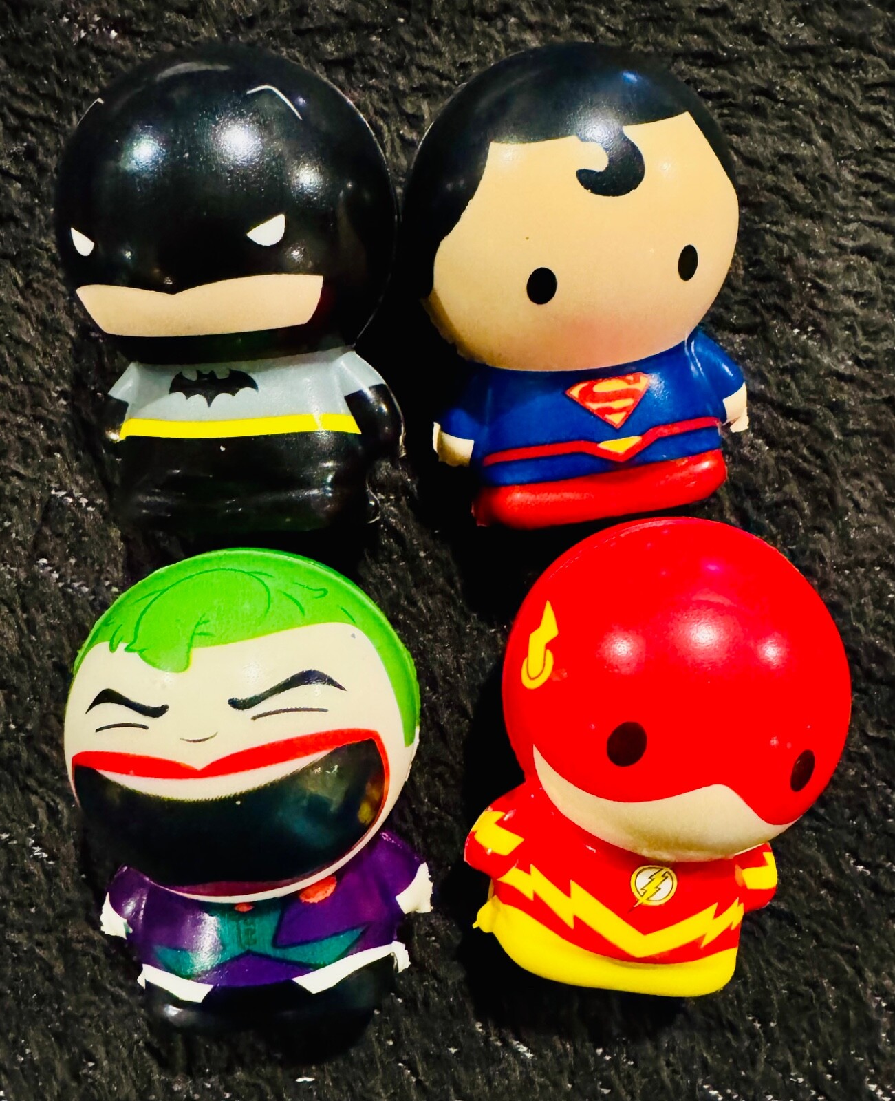 DC Batman, Superman, Joker & Flash Squish Foamie Kids Toys Justice League