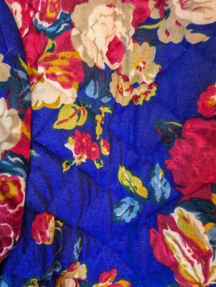 Chaqueta Umgee Acolchada Talla Mediana Floral Colorida Cremallera Completa Mujer Bomber Foto 3 de 4