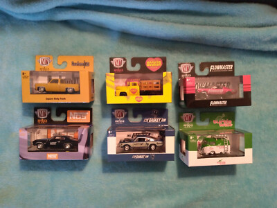 Set of Six  S95 Series 8 O'Reilly's M2 Machines, 1/64 Scale, NIB
