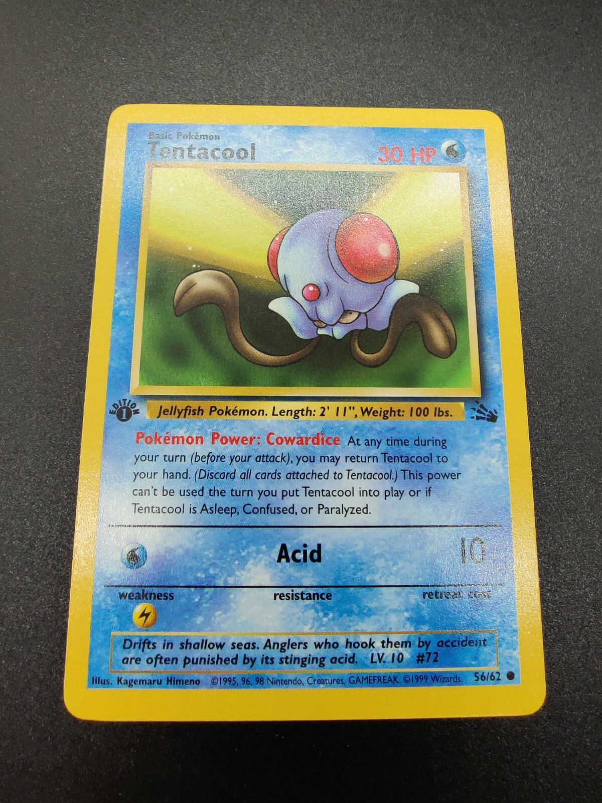 Tentacool | NM/M | Fossil 1st Edition 56/62 | Common | Pokemon