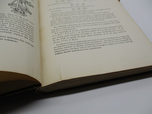 Plane Trigonometry and Tables Wentworth - Smith Math Series 1914 Hardcover - Picture 9 of 11