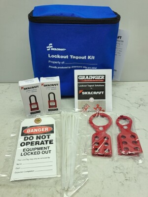 Ability One Lockout Tagout Kit Electrical Keyed Different Padlocks *INCOMPLETE