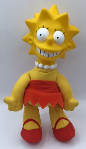Vintage The Simpsons Lisa 8” Plush W/Vinyl Head 1990 20th Century Fox - Picture 1 of 4