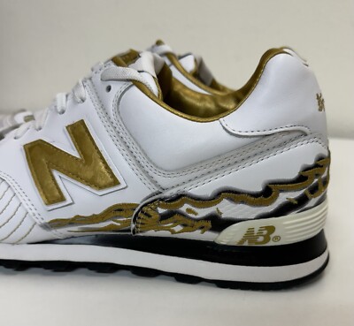 New Balance 574 Limited Edition Dragon Mens Sz 11 Leather White