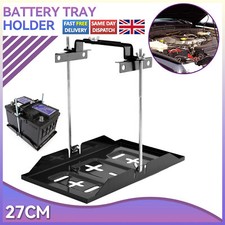 Universal Storage Battery Holder Tray + Hold Down Clamp Adjustable Bracket Kits