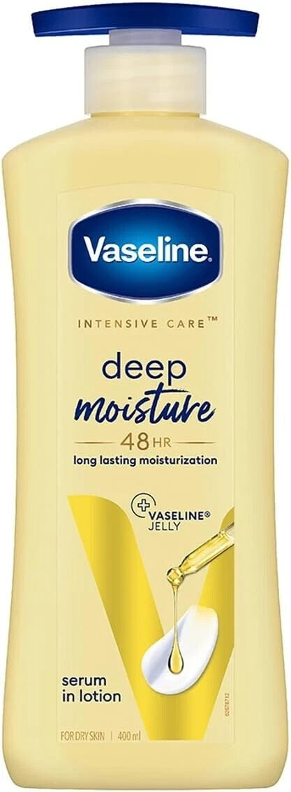 Vaseline Deep Moisture Body Lotion 400ml with free global shipping