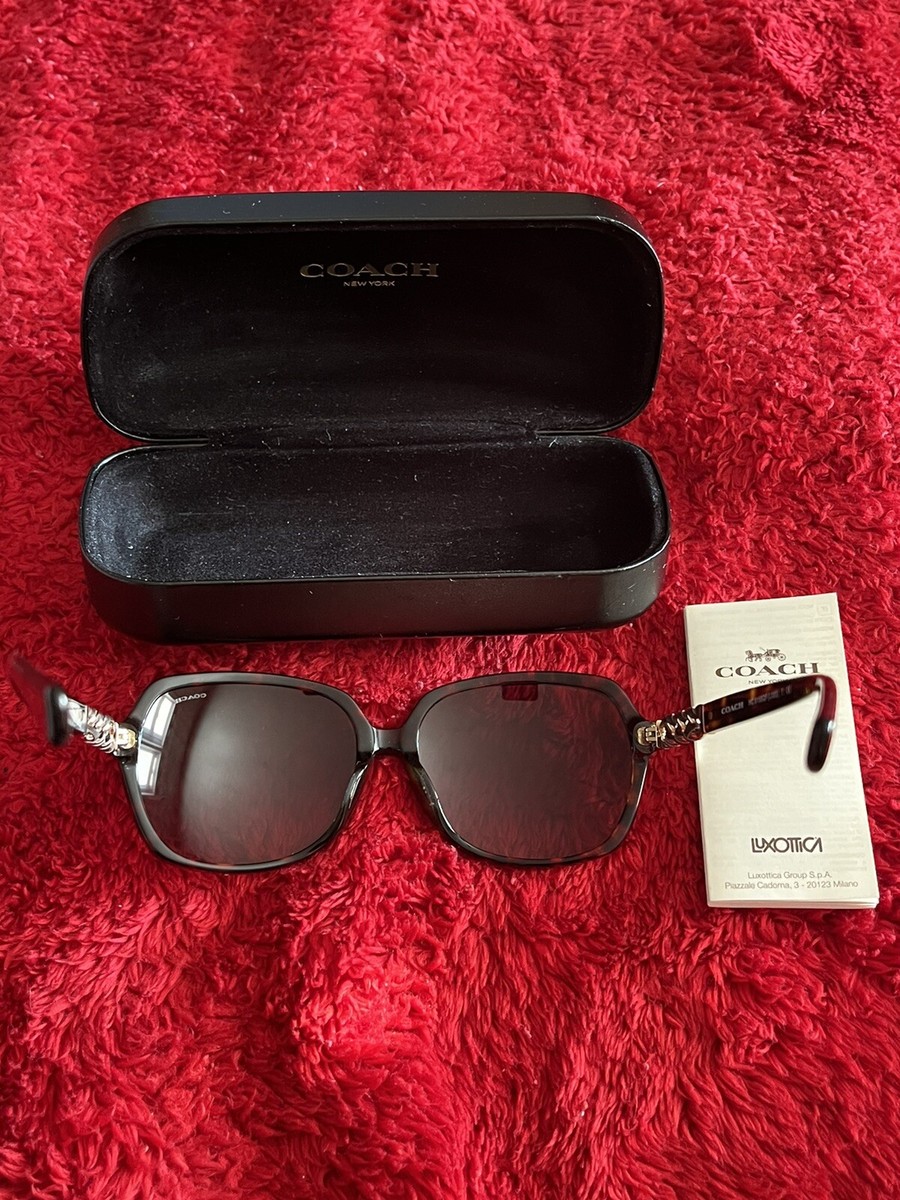 Vintage COACH Sunglasses For Women Dark Tortoise From 2016  display picture 3