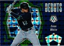 2021 Panini Mosaic #PD19 Evan White Debuts Reactive Blue