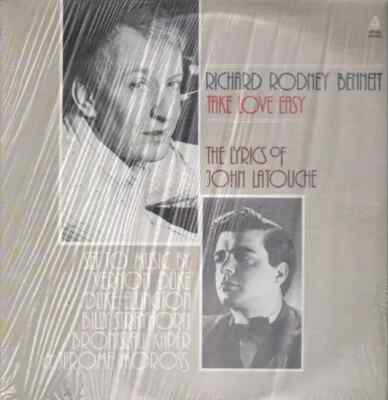 Richard Rodney Bennett Take Love Easy - The Lyrics of John LaTouche Vinyl LP