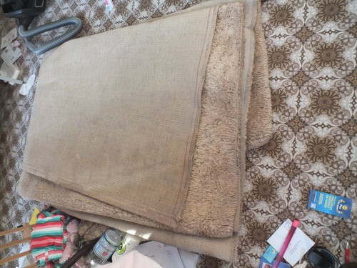 Vintage Wool Rug Thick 245x350 Runner Berber Tetuan Cream Kitchen Hall Corridor