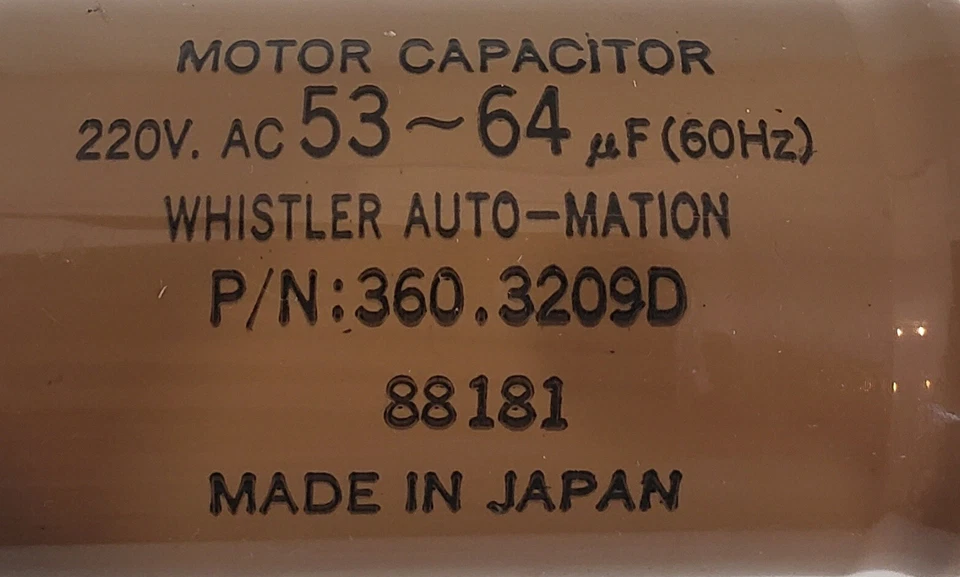 Condensador motor puerta garaje Stanley 360 3209D 88181 ST405 B09. Foto 2 de 4