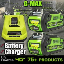 40V 6.0Ah For Greenworks G-MAX Lithium Battery 29472 29462 29252 20202or Charger