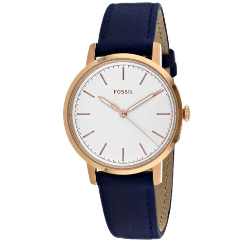 Fossil ES4338 Neely Navy Leather Strap 