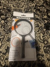 MAGNIFIER Glass 5X map Reading, Newspaper, books, hobbies for Seniors Kids New