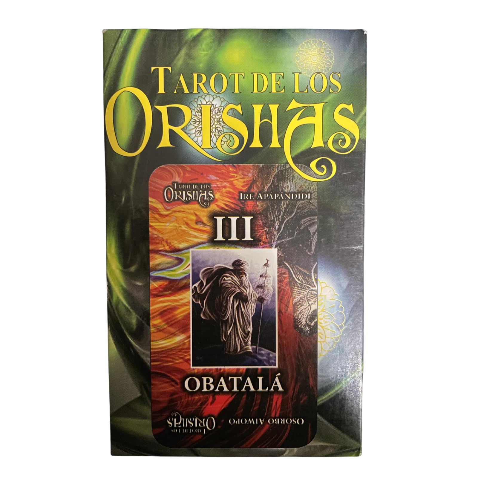 Tarot De Los Orishas Santeria Cartas y Libro Ifa Palo Espanol Version Green  Box | eBay