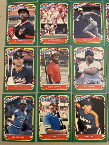 1987 Fleer Baseball Star Stickers ⚾️ 25 Sticker Lot ⚾️ Parker • Lynn • Baylor - Picture 4 of 12