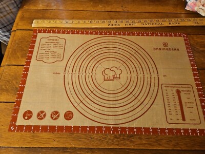 26x16 Inch Extra Thick Silicone Baking Mat with Measurements, Non-slip Nice!