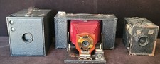 3 Vintage Camera's Eastman Kodak, Agfa, Kodak Brownie 21 