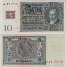 Banknot 10 marek NRD Deutsche Federatbank 1948 wydanie kuponowe nr 334 a (168010)