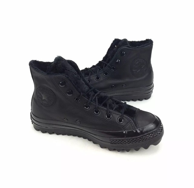 converse boots with fur