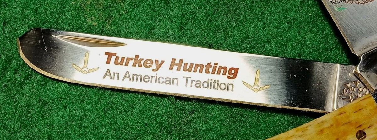 Case xx 6254 SS Trapper Knife, Spring Gobbler Turkey W Case xx 6254 SS Trapper Knife, Spring Gobbler Turkey W