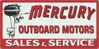 MERCURY OUTBOARD MOTORS MARINE VINTAGE OLD SIGN REMAKE ALUMINUM SIZE OPTIONS